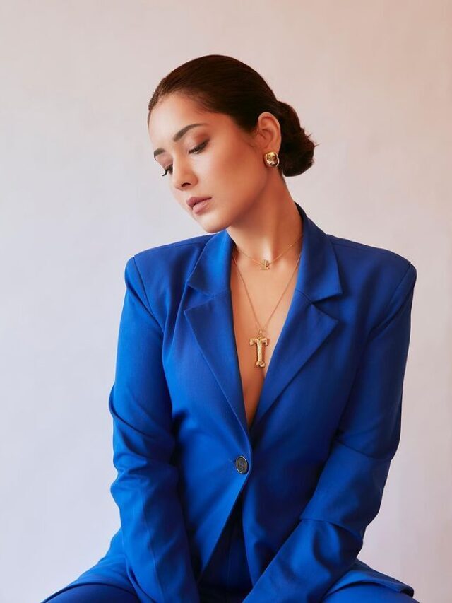 Rashi Khanna flaunts her stunning look in a blue pantsuit